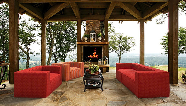 Разноцветные модульные диваны на улицу от Gliver, бескаркасный диван Фри